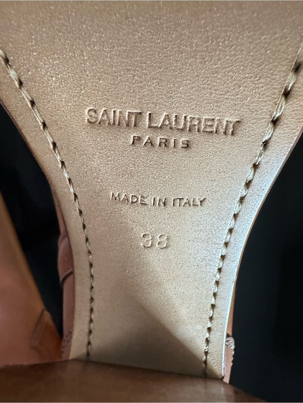 Saint Laurent Kate 105 Western Knee-High Boots | New Papaya | Size 38 | NIB - Picture 12 of 16